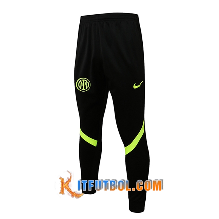 Pantalon Entrenamiento Inter Milan Negro/Verde 2021/2022