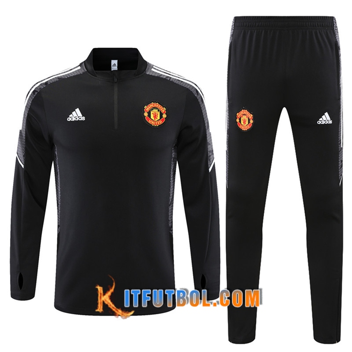 Chandal Equipos De Futbol Manchester United Negro/Blanca 2021/2022