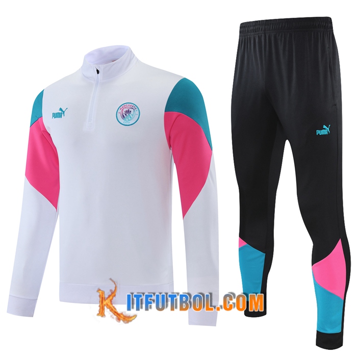 Chandal Equipos De Futbol Manchester City Rose/Blanca/Azul 2021/2022