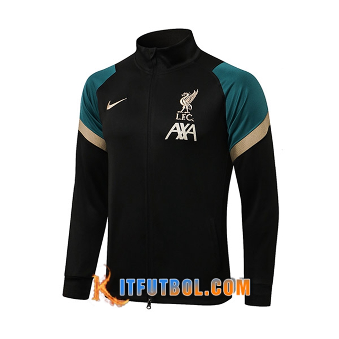 Chaquetas Futbol FC Liverpool Negro/Verde/Marron 2021/2022