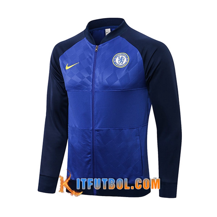 Chaquetas Futbol FC Chelsea Negro/Azul 2021/2022