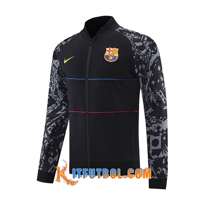 Chaquetas Futbol FC Barcelona Negro/Grigio 2021/2022