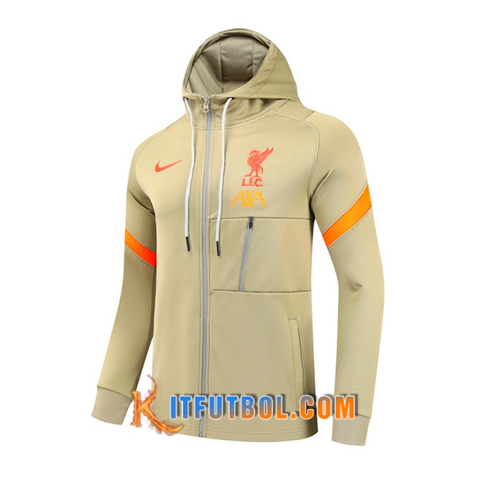 Chaqueta Con Capucha FC Liverpool Marron 2021/2022