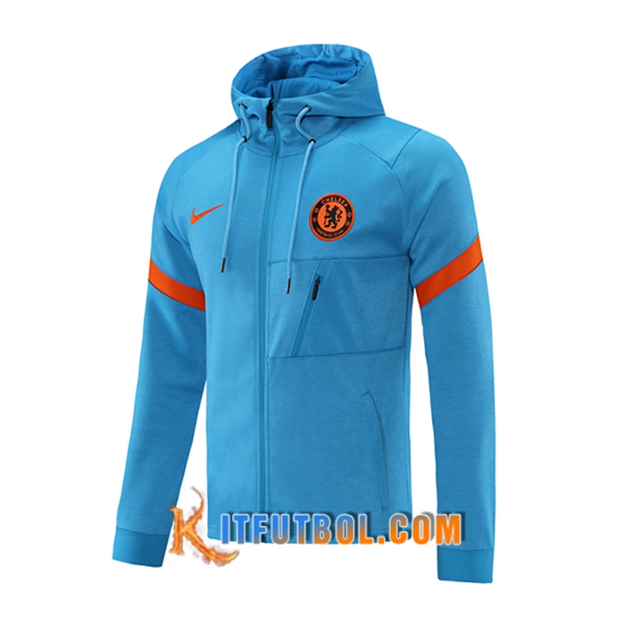Chaqueta Con Capucha FC Chelsea Azul/Rojo 2021/2022