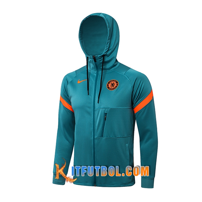 Chaqueta Con Capucha FC Chelsea Verde 2021/2022