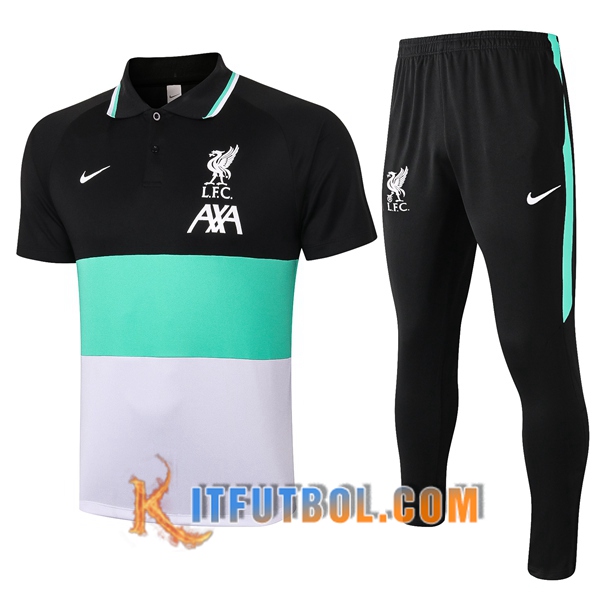 Nueva Polo Futbol Paris FC Liverpool + Pantalones Verde/Negro/Blanco 20/21