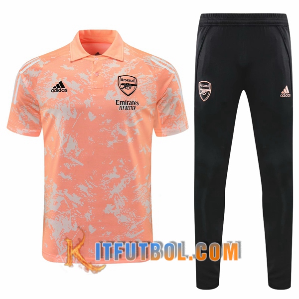 Nueva Polo Futbol Paris Arsenal + Pantalones Rosa/Blanco 20/21