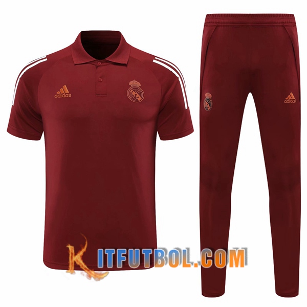Nueva Polo Futbol Paris Real Madrid + Pantalones Marron 20/21