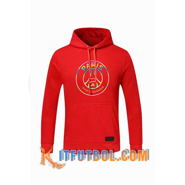 Nueva Sudadera Con Capucha PSG Roja 20/21