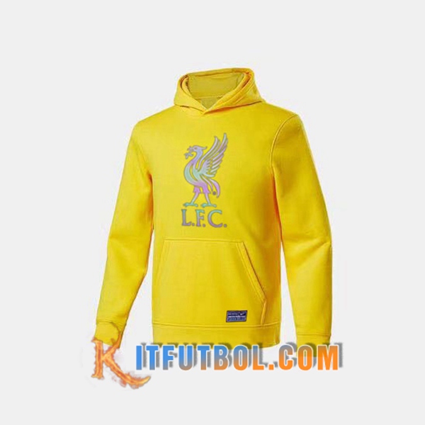 Nueva Sudadera Con Capucha FC Liverpool Amarillo 20/21