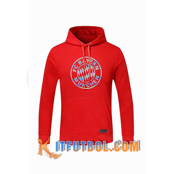 Nueva Sudadera Con Capucha Bayern Munich Roja 20/21