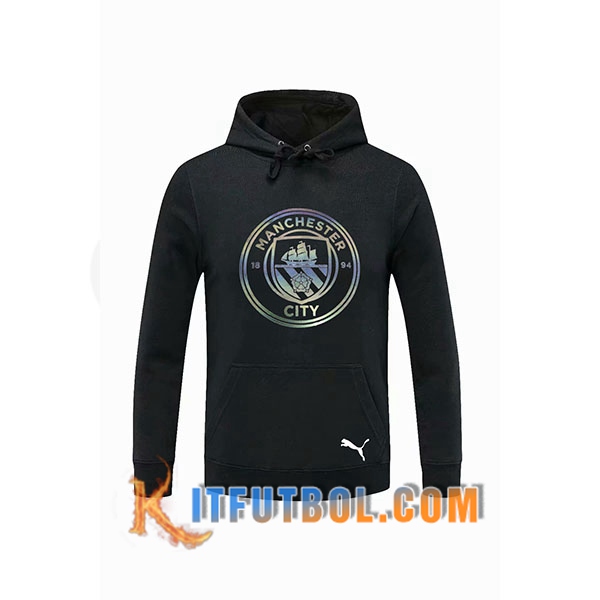 Nueva Sudadera Con Capucha Manchester City Negro 20/21