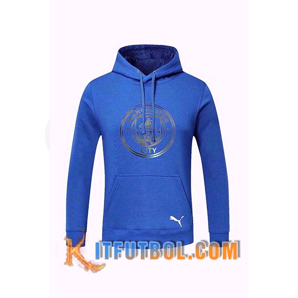 Nueva Sudadera Con Capucha Manchester City Azul 20/21