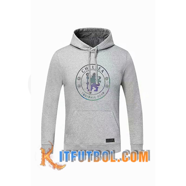 Nueva Sudadera Con Capucha FC Chelsea Gris 20/21