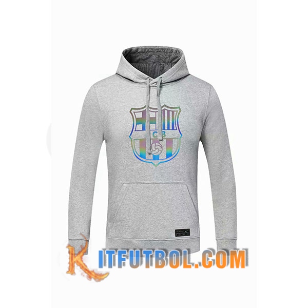 Nueva Sudadera Con Capucha FC Barcelona Gris 20/21