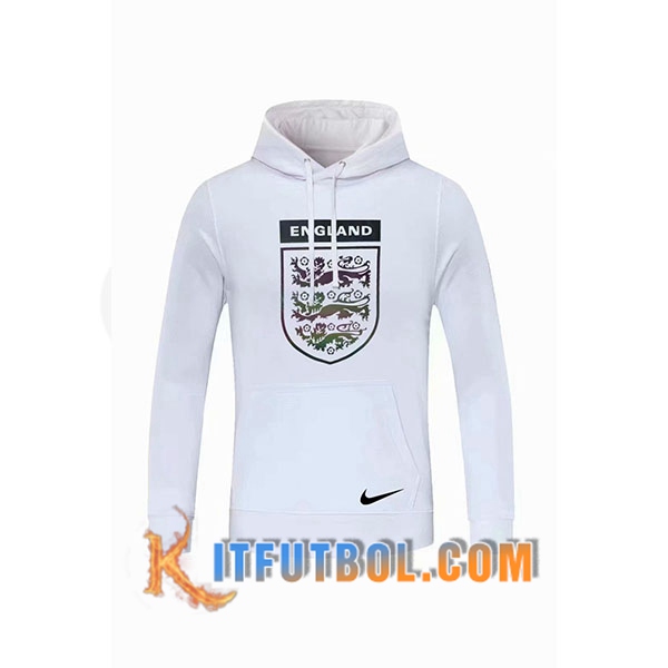 Nueva Sudadera Con Capucha Inglaterra Blanco 20/21