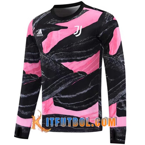 Nueva Entrenamiento Sudadera Juventus Negro/Rosa 20/21
