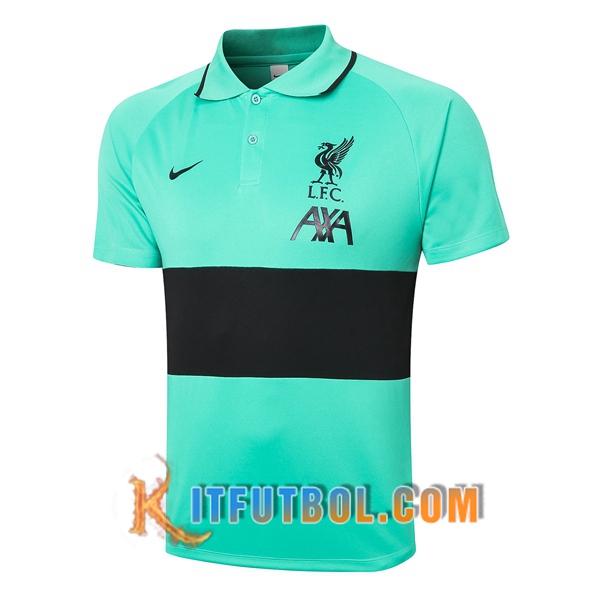 Nueva Polo Futbol FC Liverpool Verde/Negro 20/21