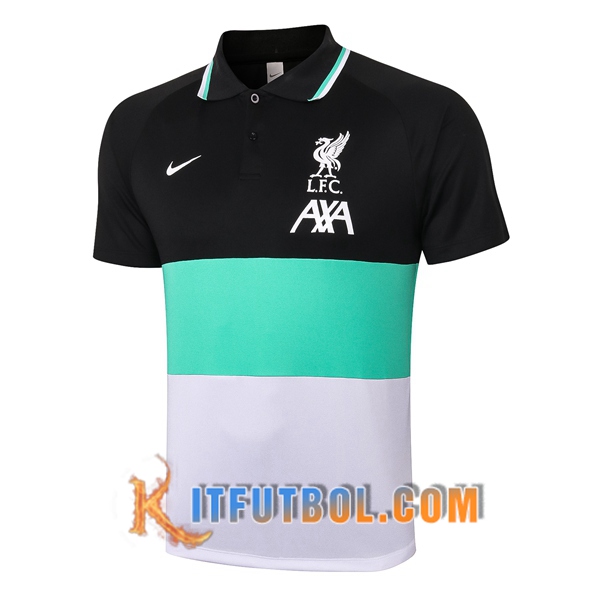 Nueva Polo Futbol FC Liverpool Verde/Negro/Blanco 20/21