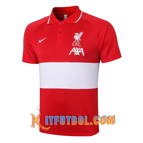 Nueva Polo Futbol FC Liverpool Roja/Blanco 20/21