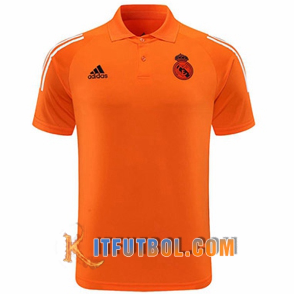 Nueva Polo Futbol Real Madrid Naranja 20/21