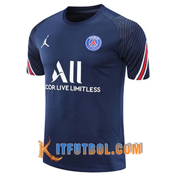 Camisetas de entrenamiento PSG Jordan Azul Marin 20/21