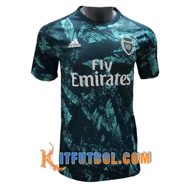 Camisetas de entrenamiento Arsenal Negro/Verde 20/21