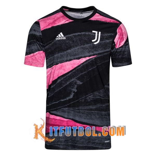 Camisetas de entrenamiento Juventus Negro/Rosa 20/21