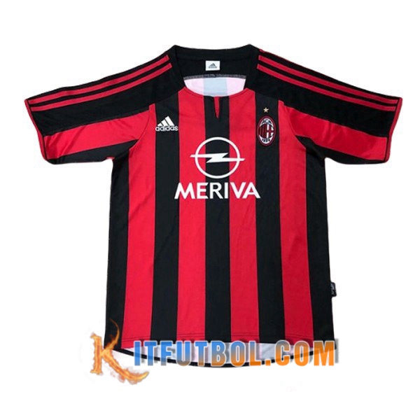 Camiseta Futbol Milan AC Retro Primera 2003/2004