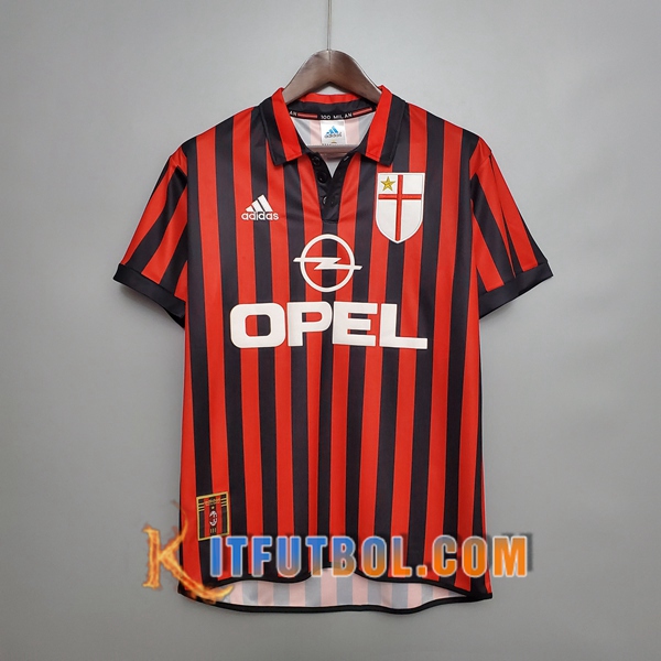 Camiseta Futbol Milan AC Retro Primera 1999/2000