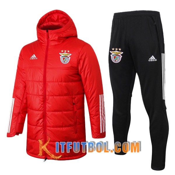 Nueva Chaqueta de Plumas S.L Benfica + Pantalones Roja 20/21