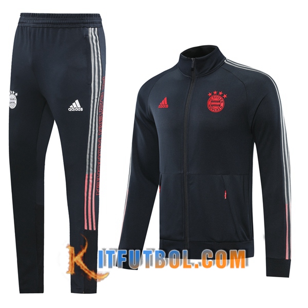 Nueva Chandal Futbol - Chaqueta + Pantalones Bayern Munich Negro 20/21