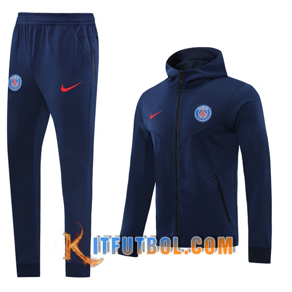 Nueva Chandal Futbol - Chaqueta con capucha + Pantalones PSG Azul Marin 20/21