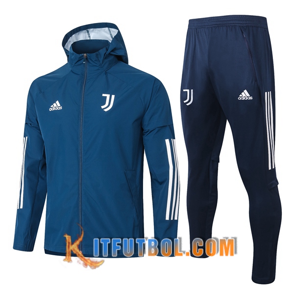 Nueva Chandal Futbol - Chaqueta Rompevientos + Pantalones Juventus Azul 20/21