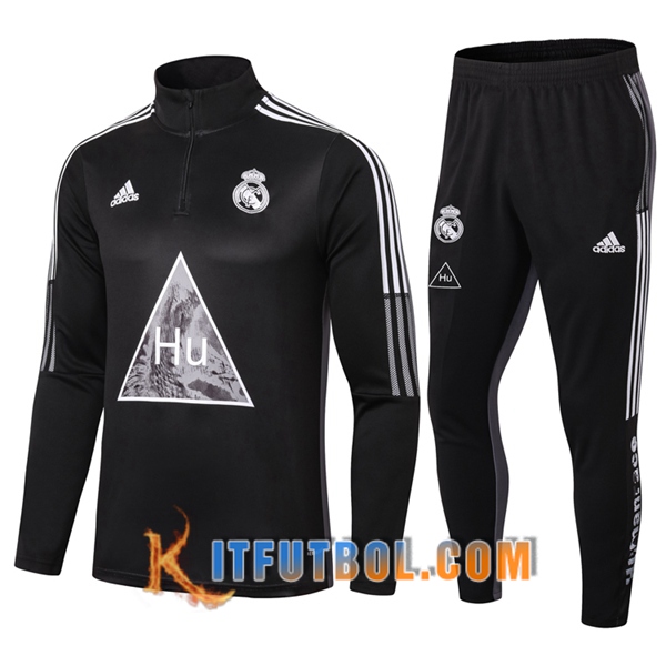 Nueva Chandal Futbol + Pantalones Real Madrid Joint Edition Negro 20/21