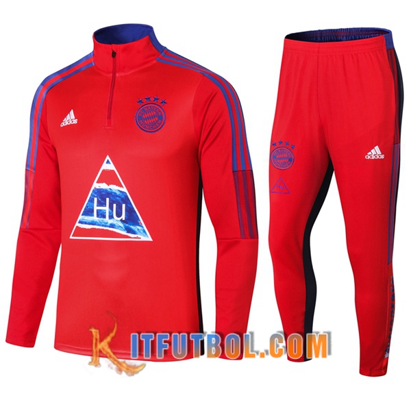 Nueva Chandal Futbol + Pantalones Bayern Munich Joint Edition Roja 20/21