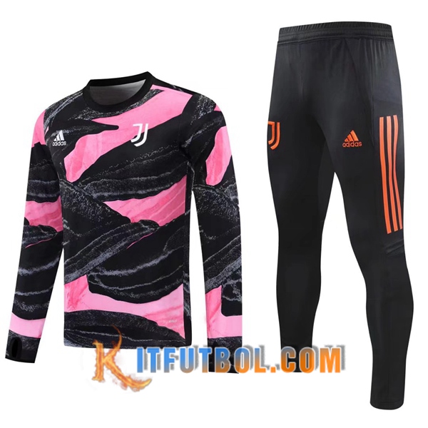 Nueva Chandal Futbol + Pantalones Juventus Negro/Rosa 20/21