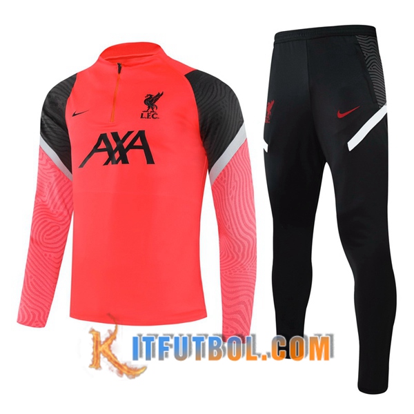 Nueva Chandal Futbol + Pantalones FC Liverpool Ninos Roja 20/21