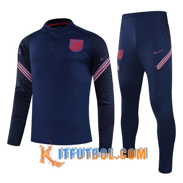 Nueva Chandal Futbol + Pantalones Inglaterra Ninos Azul Marin 20/21