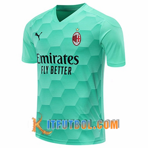 Camisetas Personalizadas Futbol Milan AC Portero Verde Claro 20/21