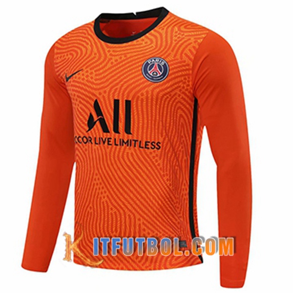 Camisetas Personalizadas Futbol PSG Portero Amarillo Manga Larga 20/21