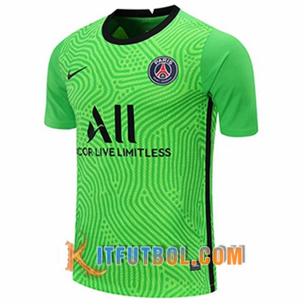 Camisetas Personalizadas Futbol PSG Portero Verde 20/21