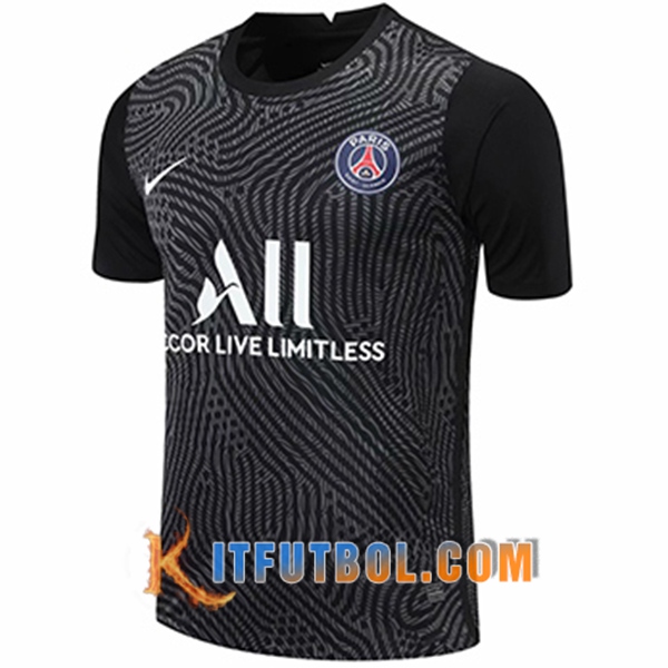 Camisetas Personalizadas Futbol PSG Portero Negro 20/21