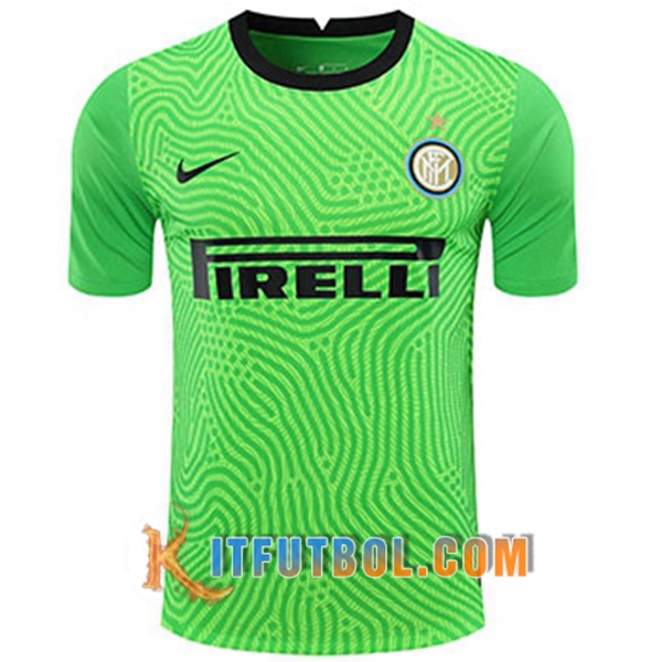 Camisetas Personalizadas Futbol Inter Milan Portero Verde 20/21