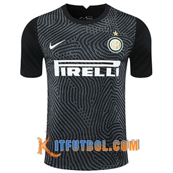 Camisetas Personalizadas Futbol Inter Milan Portero Negro 20/21