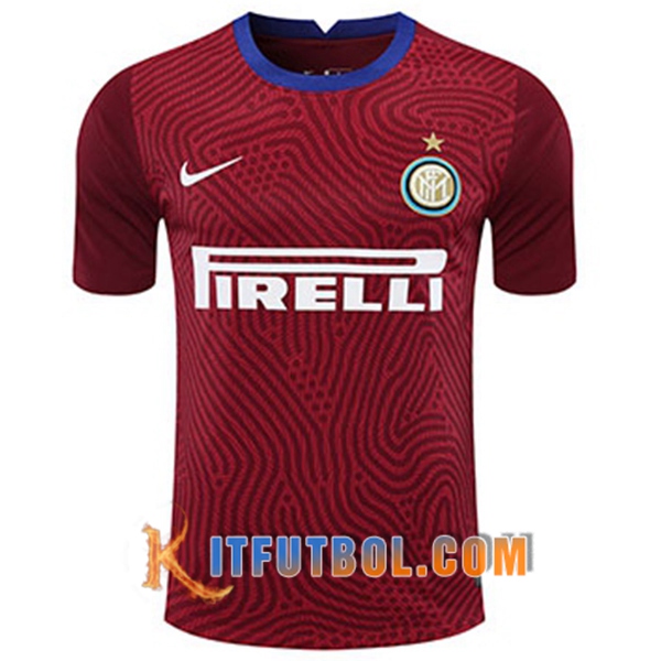 Camisetas Personalizadas Futbol Inter Milan Portero Roja 20/21