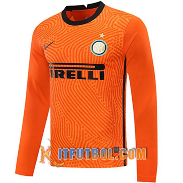 Camisetas Personalizadas Futbol Inter Milan Portero Amarillo Manga Larga 20/21