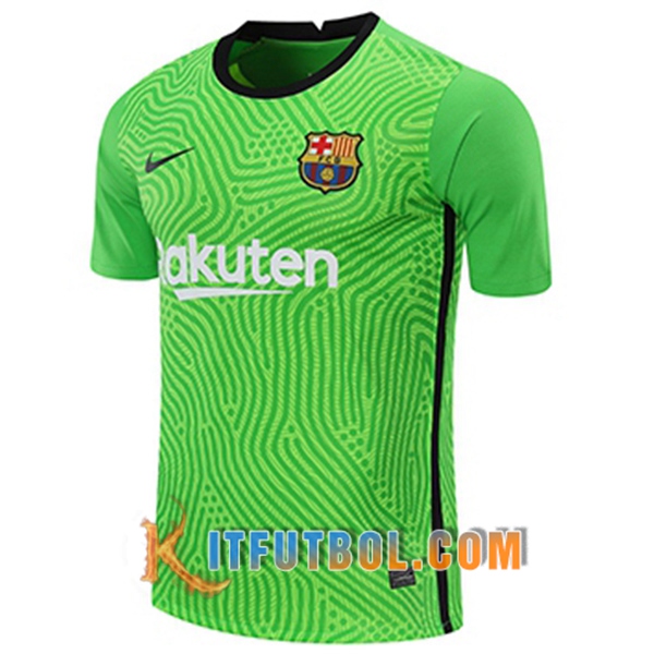 Camisetas Personalizadas Futbol FC Barcelona Portero Verde 20/21