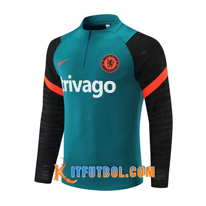 Sudadera De Entrenamiento FC Chelsea Verde/Negro 2021/2022