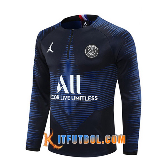 Sudadera De Entrenamiento Jordan PSG Azul/Negro 2021/2022